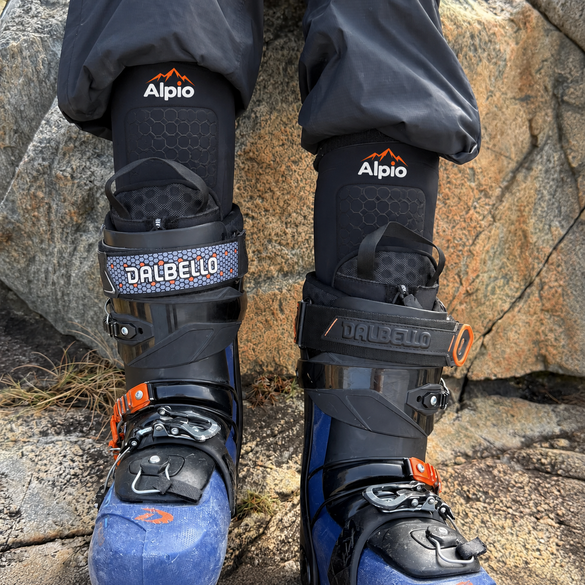 Alpio SkiGuards Vadderade Benskydd för Pjäxor